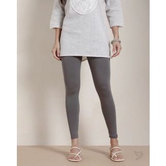 Twin Birds Women Cotton Ankle Legging - Anthrazite Grey