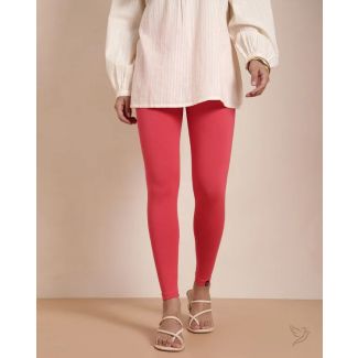 Twin Birds Women Cotton Ankle Legging - D.Pink