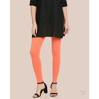 Twin Birds Women Cotton Ankle Legging - Rasp Berry