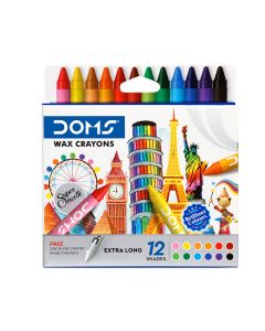 DOMS Extra Long Wax Crayons
