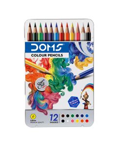 DOMS Colour Pencils Flat Tin