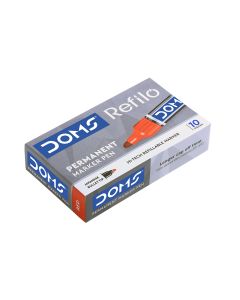 DOMS Refilo Permanent Markers Pen - 10 Nos