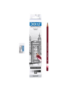 DOMS Graphite Pencil Drawing Pencils 2B  - 10 Nos