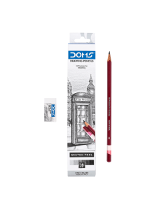 DOMS Graphite Pencil Drawing Pencils 3B  - 10 Nos