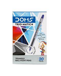 DOMS Ball Point Pen Trio-Matic+ Pack of 20