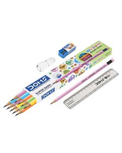 DOMS Graphite Pencil Wizdom Eraser Tipped Pencils