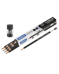 DOMS Graphite Pencil Karbon Eraser Tipped Pencils