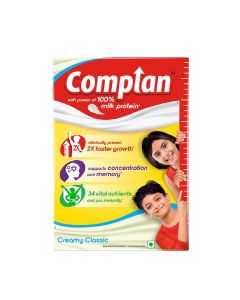 Complan Nutrition Drink Powder for Children, Creamy Classic Flavour, Nutrition drink for kids with protein & 34 vital nutrients - 500g Carton 