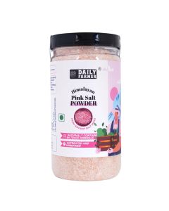 Daily Farmer Himalayan Pink Rock Salt Powder Dark Pink Salt, Gourmet-Grade, Untreated and Unrefined, Mineral Rich, Additive Free, Sendha Namak - 150g