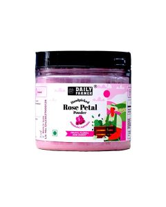 Daily Farmer Glowing Rose Petal Powder For Face and Body, Glowing Skin and Face, 100% Pure, Face Pack, No Additives - 70g