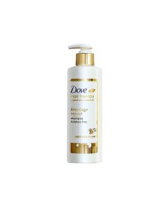 Dove Hair Therapy Breakage Repair Sulphate-Free Shampoo, No Parabens & No Dyes, With Nutri-Lock Serum to Reduce Hair Fall for Thicker Looking Hair, 380 ml