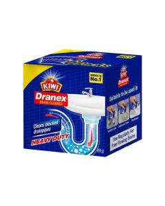 Kiwi Dranex Drain Cleaner Powder Removes Clogs, Blockages In Just 30 Minutes 6x50g