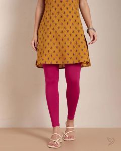 Twin Birds Women Cotton Ankle Legging - Bubble Gum