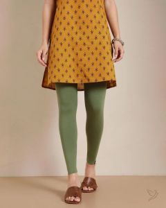 Twin Birds Women Cotton Ankle Legging - Cactus