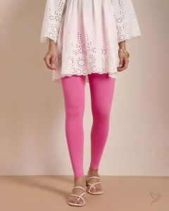 Twin Birds Women Cotton Ankle Legging - Pure Magenta