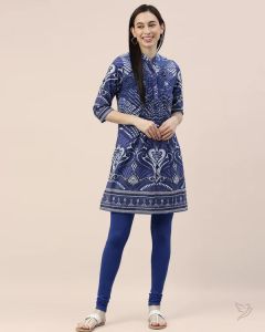 Twin Birds Women Cotton Churidar Legging - Bay Breeze