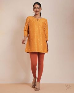 Twin Birds Women Cotton Churidar Legging - Coral Flame