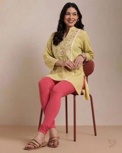 Twin Birds Women Cotton Churidar Legging - D.Pink