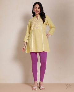 Twin Birds Women Cotton Churidar Legging - Fuchsia Violet