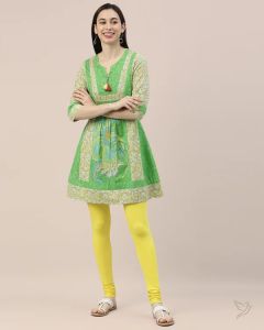 Twin Birds Women Cotton Churidar Legging - Jack Fruit