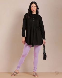 Twin Birds Women Cotton Churidar Legging - Mid Lavender