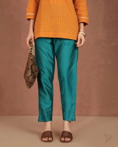 Twin Birds Women Metallic Straight Pant Eden Garden