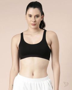 Twin Birds Women Inner Wear Sports Bra Black