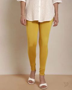 Twin Birds Women Viscose Churidar Legging - Canary Bird