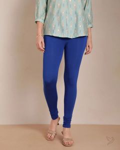 Twin Birds Women Viscose Churidar Legging - Laser Blue