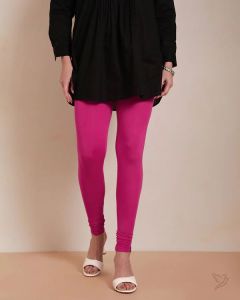 Twin Birds Women Viscose Churidar Legging - Pink Shock