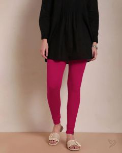 Twin Birds Women Viscose Churidar Legging - Rose Syrup