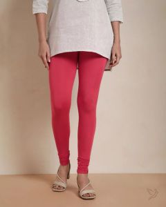 Twin Birds Women Viscose Churidar Legging - Spiced coral