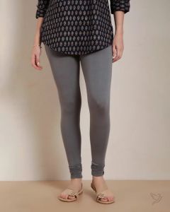Twin Birds Women Viscose Churidar Legging - Steel Grey