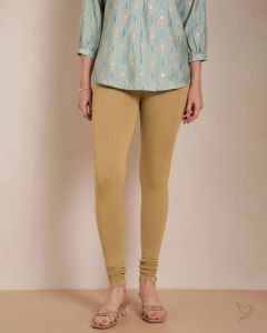 Twin Birds Women Viscose Churidar Legging - Sand Storm