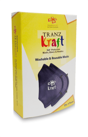 TRANS Kraft 3 Layer Washable And Reusable Mask
