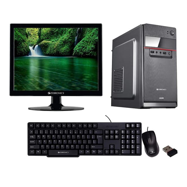V COMPUTER 18. 5 Inch Assembled Desktop [ I3 4th Gen / 8 GB Ram / 240 SSD ] with Windows Anti Virus and MS Office (Trail)