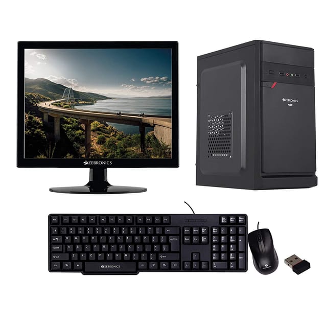 V COMPUTER 15.6" Assembled Desktop [I3 1st gen/4 GB Ram/500 GB HDD/15.6 inch Monitor ] with Windows Anti Virus and MS Office (Trail)