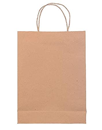 GRACE Paper Vegetable Bags Brown, 150 Gsm - 30 x 13 x 40 cm, Pack of 100