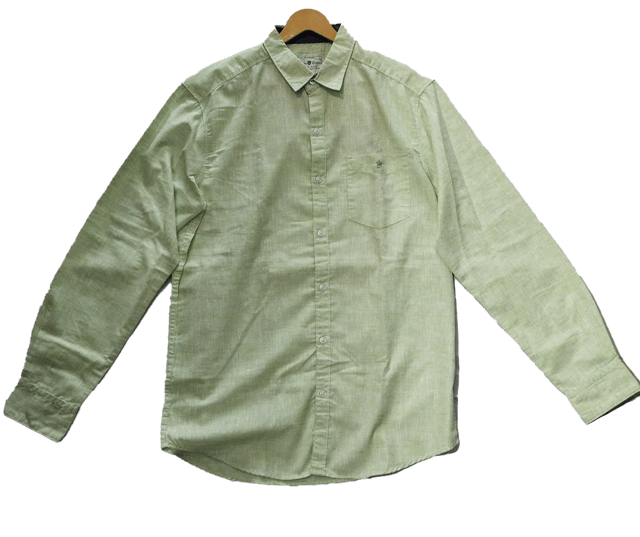 Men Full Sleeve Casual Shirt Green