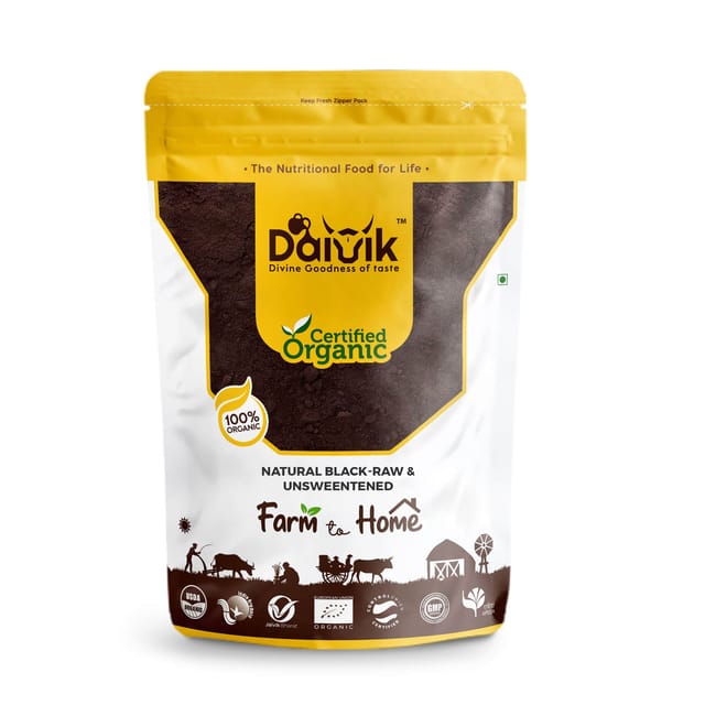 DAIVIK Natural Black Cocoa Powder-Raw & Unsweentened