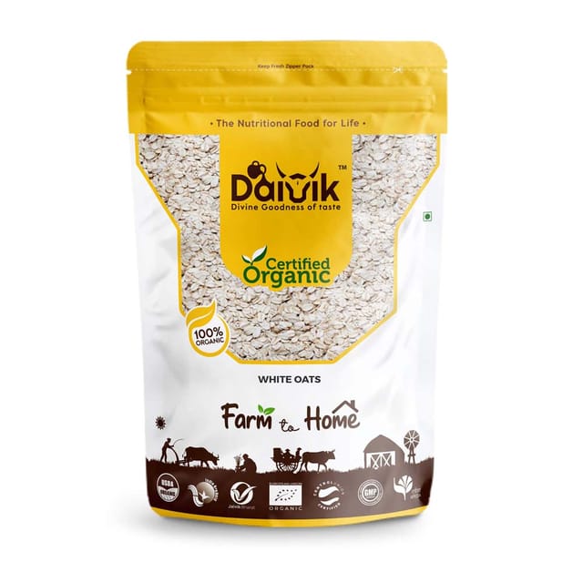 DAIVIK Organic Rolled White Oats