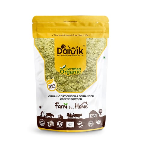 DAIVIK Organic Dry Ginger & Coriander Coffee Powder/Sukku Malli Coffee