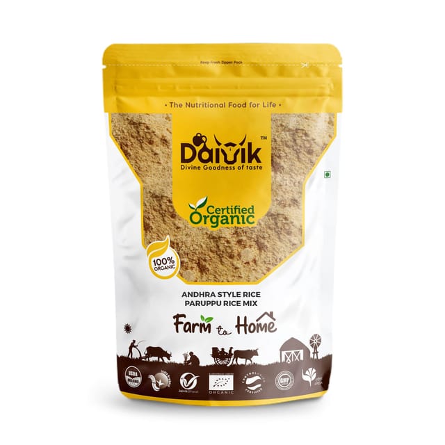 DAIVIK Organic Andhra Style Rice Paruppu Rice Mix