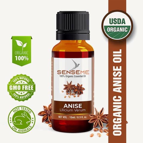 SENSEME Organic Anise Essential Oil 15 Ml