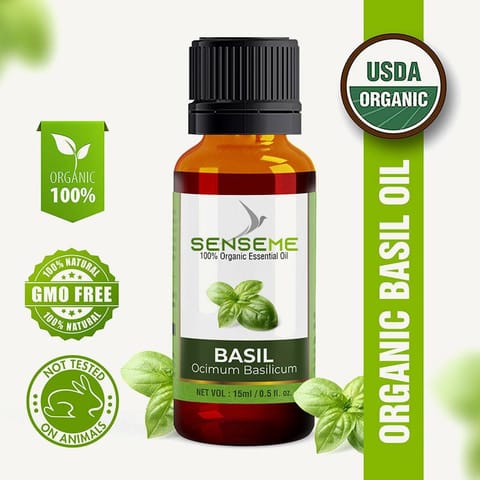 SENSEME Basil Organic Oil 15 Ml