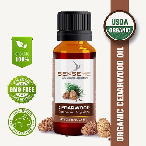 SENSEME Cedar Wood Organic Oil 15 Ml