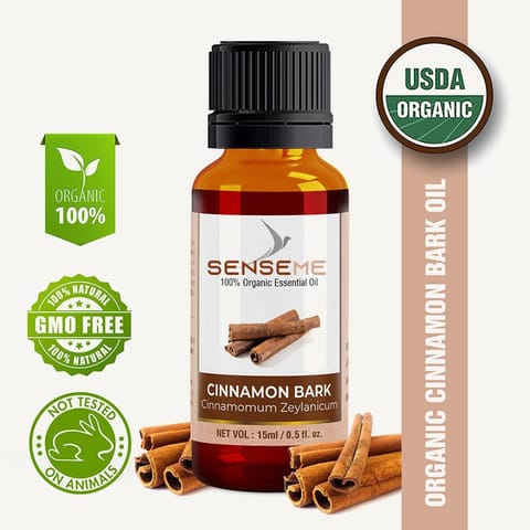 SENSEME Cinnamon Bark Organic Oil 15 Ml