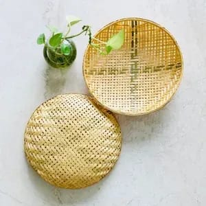 Madurai Bamboo Craft Bamboo Steamer / Momo,Putthu ,Nuts,Tuber Platter