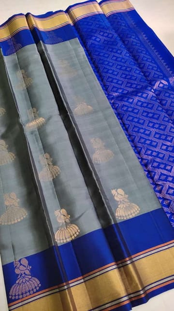 Pure Handloom Soft Silk 2 Warp Butta Sarees