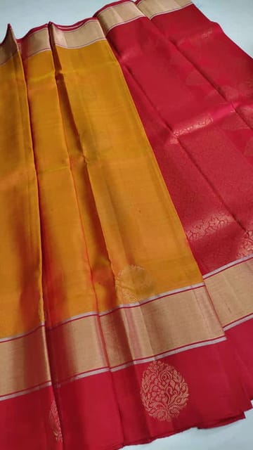 Pure Handloom Soft Silk 2 Warp Butta Sarees